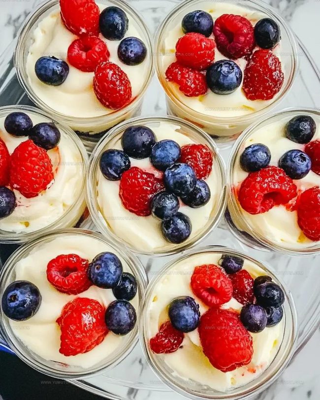 Classic Way to Make Red White Blue Cheesecake Trifle