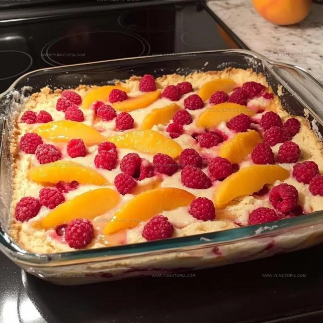 Classic Way to Make Peach Raspberry Cobbler