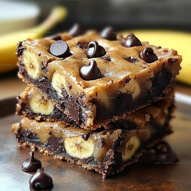 Chocolate Chip Banana Bar Preparation