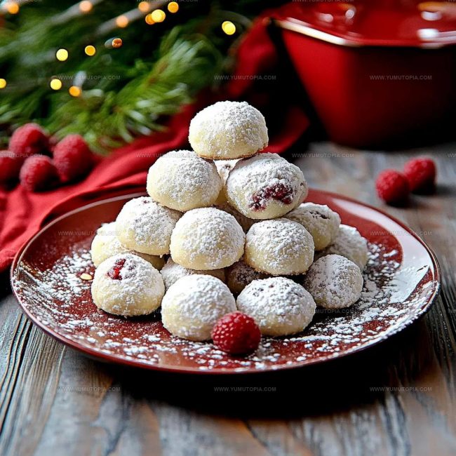 Important Prep Notes For Raspberry Filled Almond Snowball Cookies