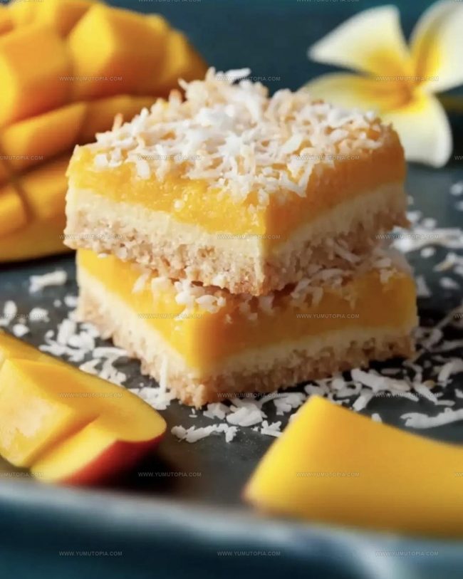 Proper Refrigeration For Easy Mango Coconut Bars