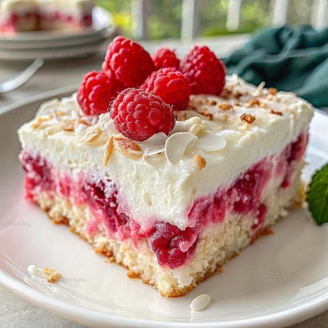 Standout Features Of Raspberry Zinger Poke Cake