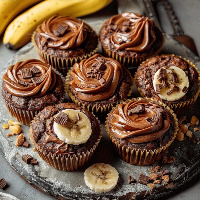 Preparation Steps for Banana Nutella Muffins
