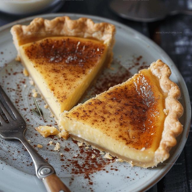 Old-Fashioned Custard Pie Baking Instructions