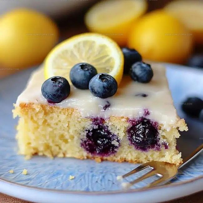 The Fruity Batter Mix: Ingredients of Lemon Blueberry Sheet Cake