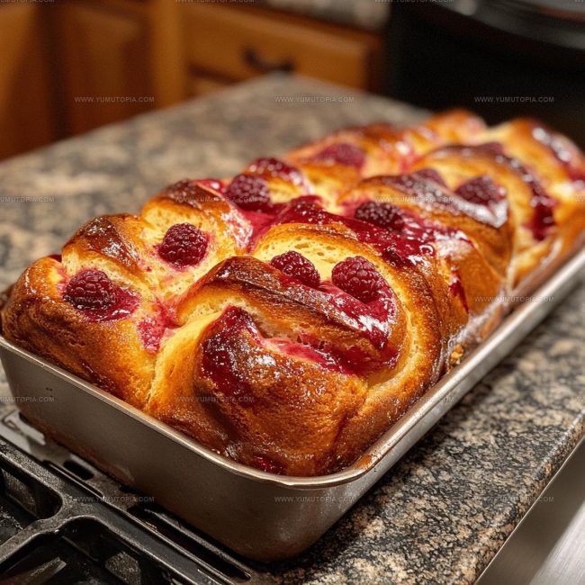 Cooking Method for Raspberry Swirl Brioche Loaf
