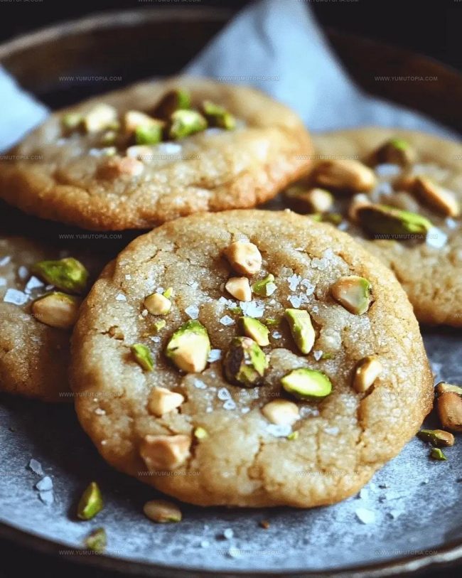 Preparation Steps for Salted Honey Pistachio Cookies