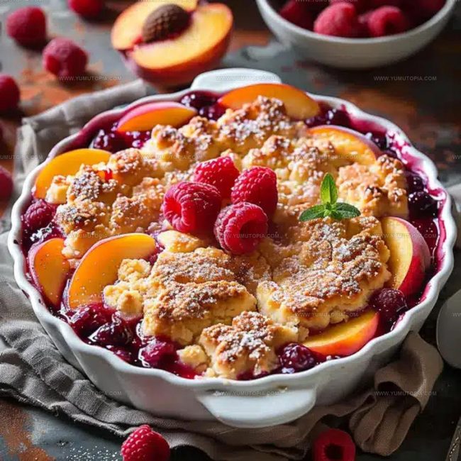 Approach to Thickening the Fruit Filling in Peach Cobbler