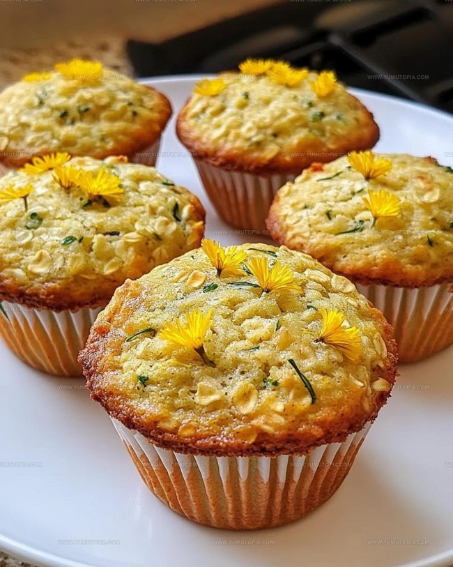 Helpful Cooking Notes for Baking Dandelion Muffins