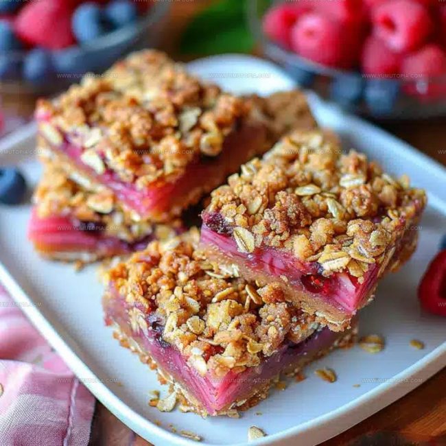 Rhubarb Oats Butter and Sugar Components
