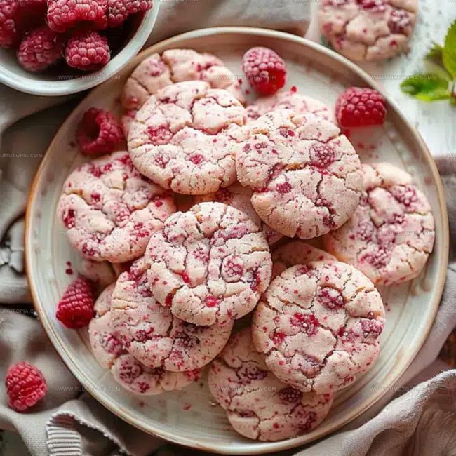 Process for Preparing and Baking Raspberry Sugar Cookies