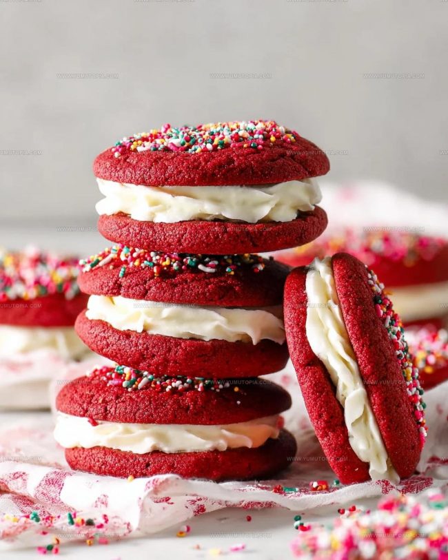 Refined Cooking Notes For Red Velvet Cookie Sandwiches