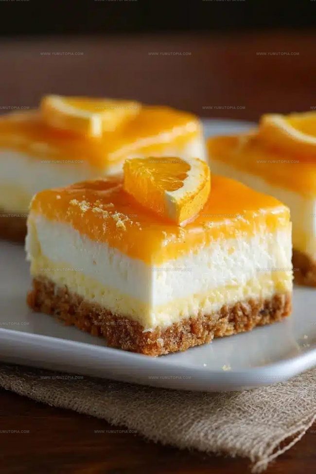 Citrus And Creamy Layer Variations For Creamsicle Bars