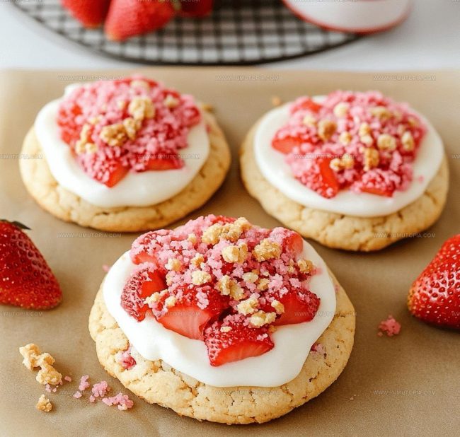 Directions for Strawberry Crunch Cookies