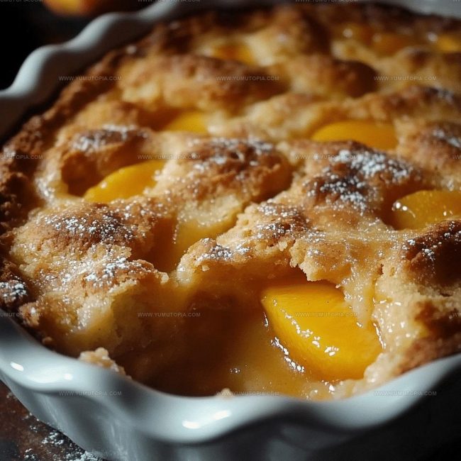 Classic Peach Cobbler Baking Instructions