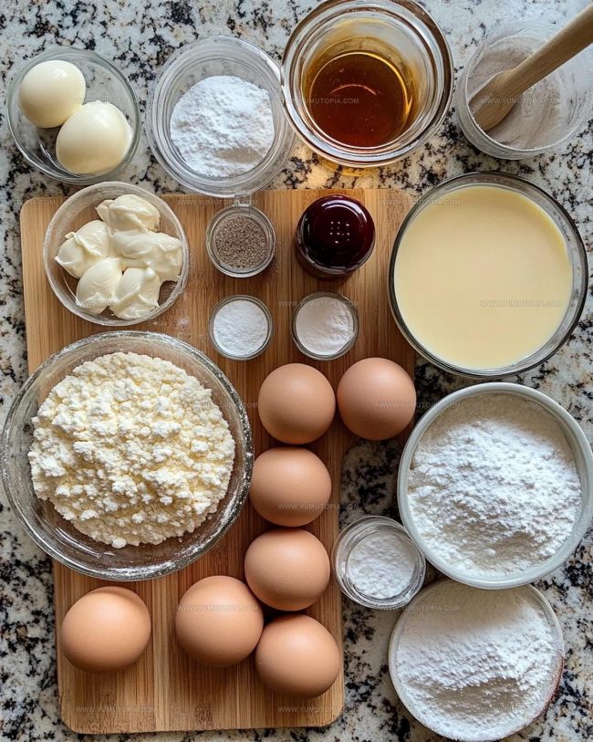 Condensed Milk Snowball Cookie Ingredient Essentials