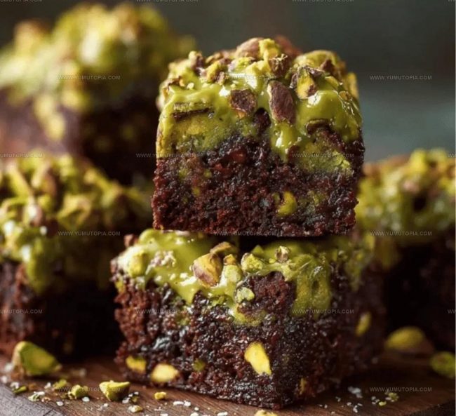 Maintaining Moisture In Pistachio Ferrero Rocher Brownies