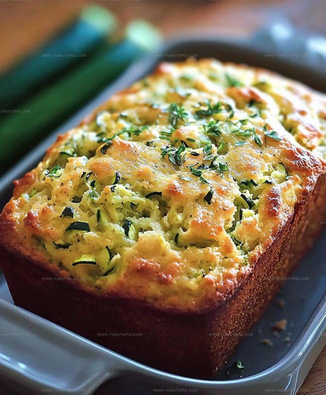 Baking Instructions for Zucchini Cheddar Quick Bread