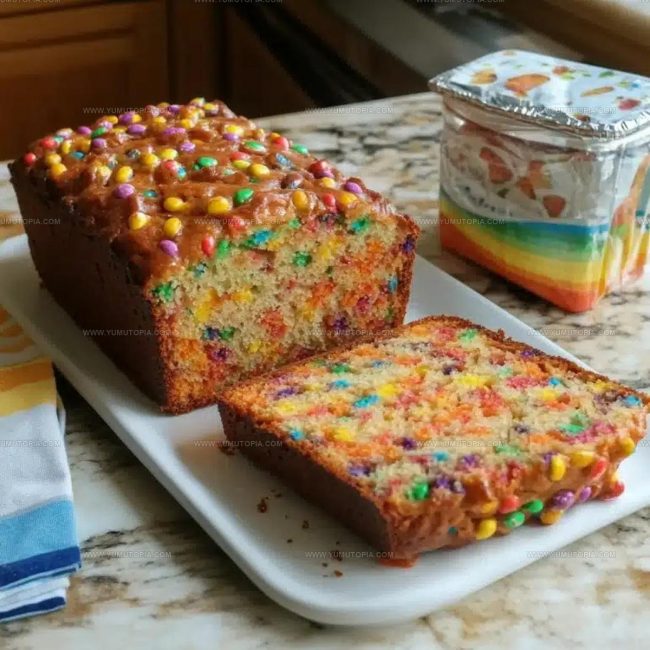 Process for Baking Fruity Pebbles Bread Without Sogginess