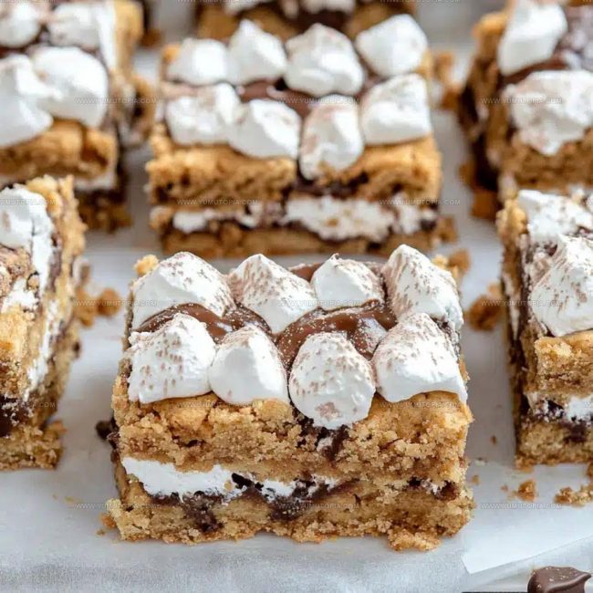 How to Cut Clean Squares of S'mores Marshmallow Bars