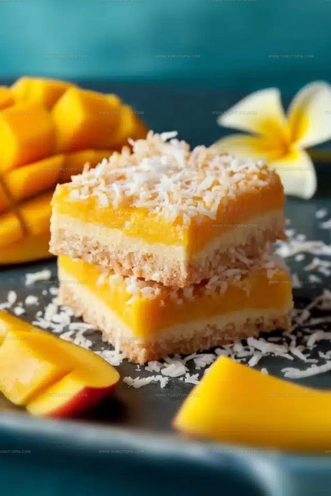Tropical Fruit and Creamy Layering Remixes for Mango Bars