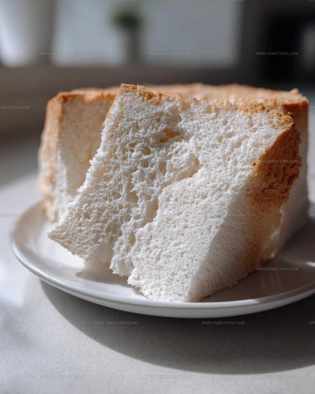 What Gives This Fluffy Angel Food Cake Its Light-As-Air Finish