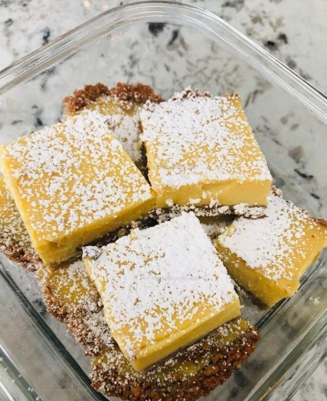 Preparing Creamy Tart Lemon Bars Step by Step