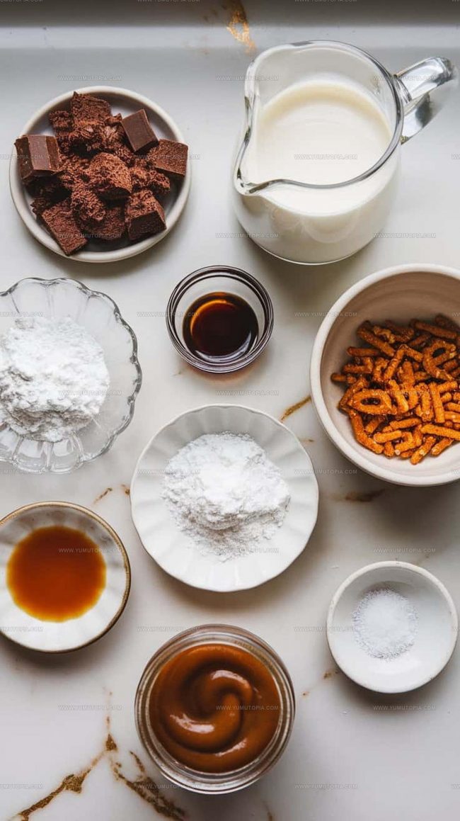 Salted Caramel Pretzel Trifle Core Ingredients