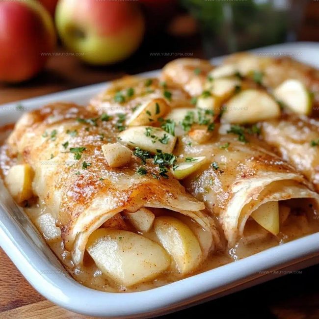 Apple Pie Enchiladas Baking Instructions