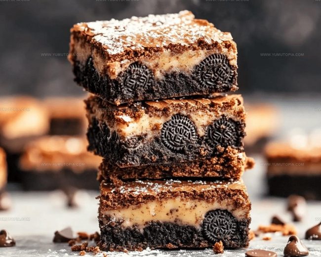 Steps to Prepare Cookie Dough Oreo Brownies