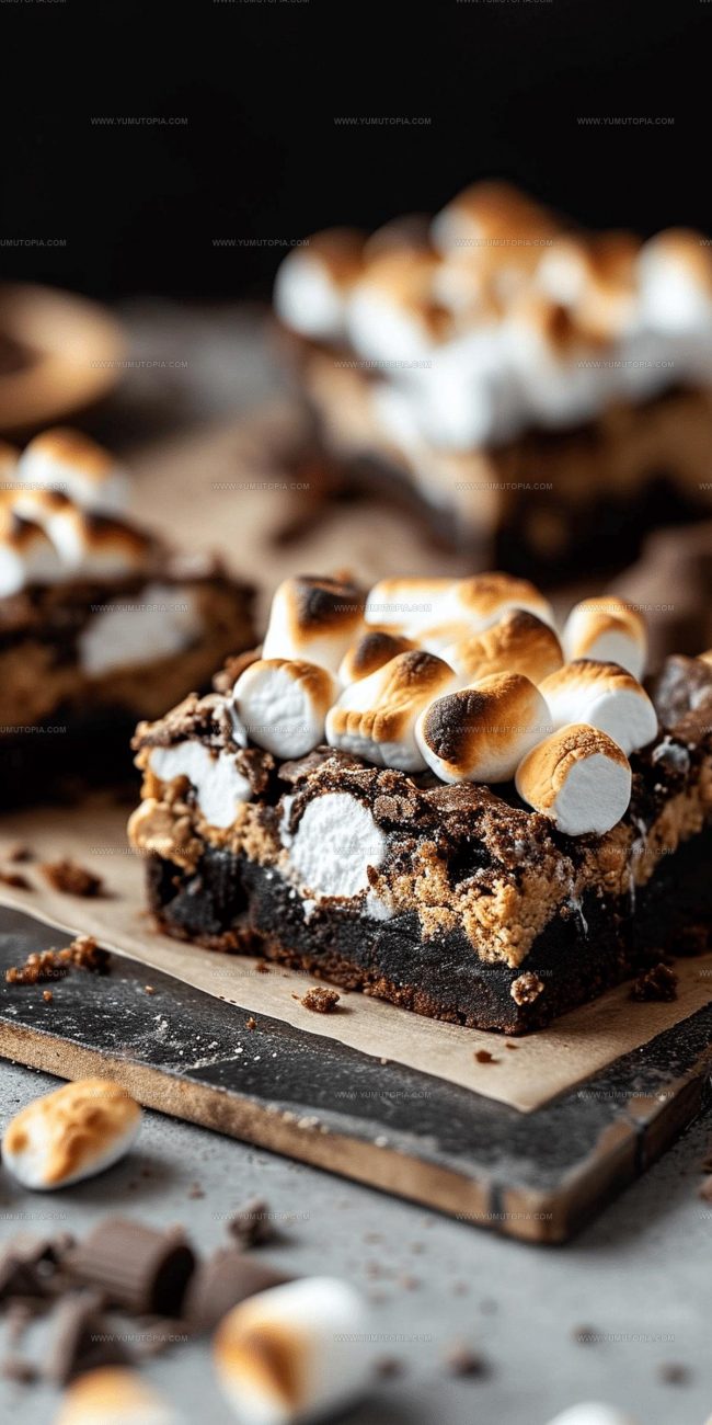 Making Smores Brownie Bars From Start To Finish