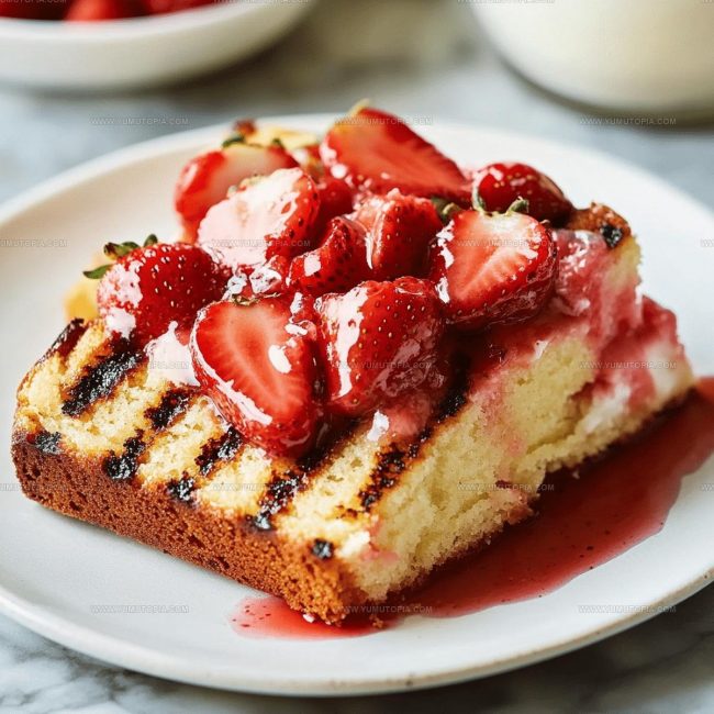 Steps to Prepare Grilled Pound Cake with Strawberries