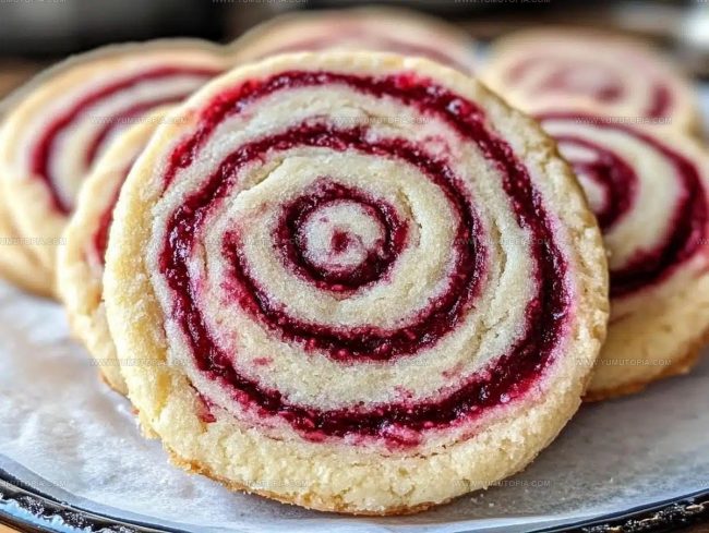Raspberry Swirl Shortbread Baking Instructions