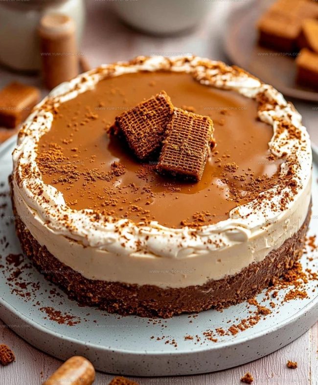 Step by Step Method for Biscoff Cheesecake Dessert