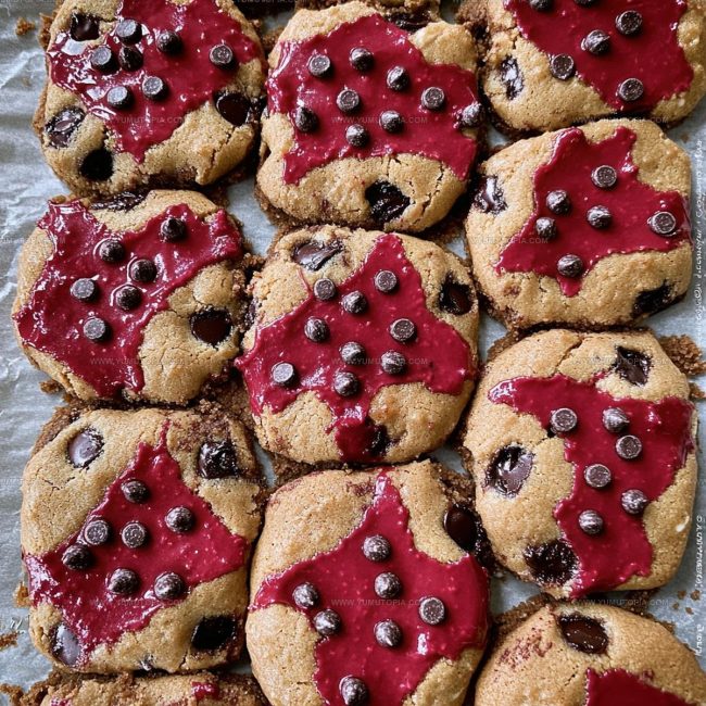 Baking Instructions for Red Velvet Brownie Cookies