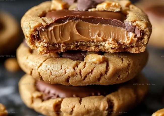 Steps Creating Peanut Butter Cup Cookies