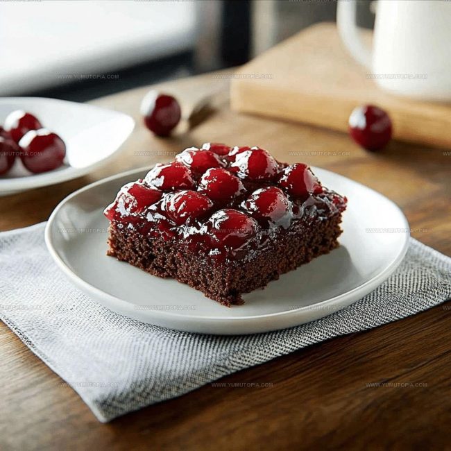 Cooking Method for Upside Down Chocolate Cake