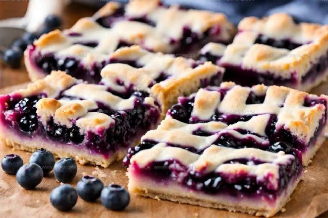 Blueberry Pie Bars Baking Instructions