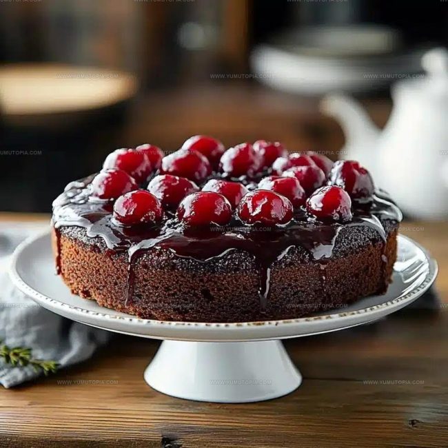Cocoa Rich Batter And Cherry Layer Essentials Of This Cake