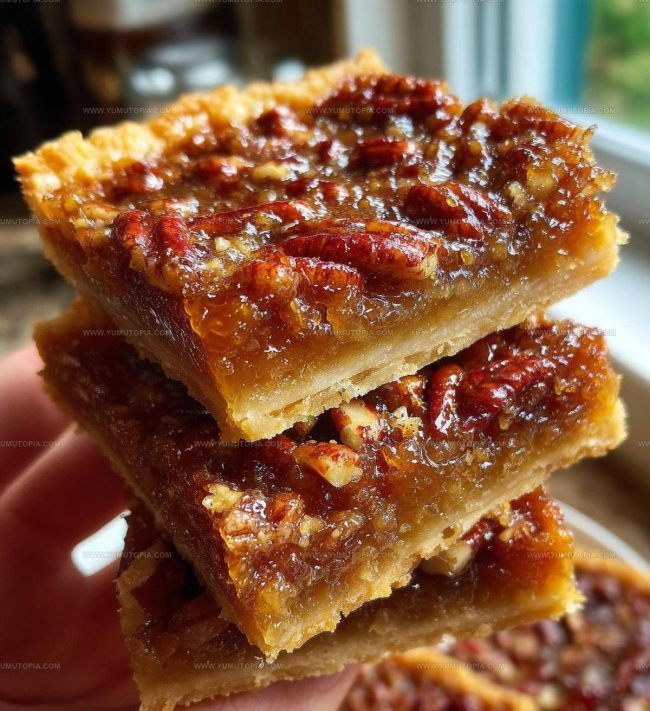 How to Prepare Pecan Butter Tart Squares Step by Step