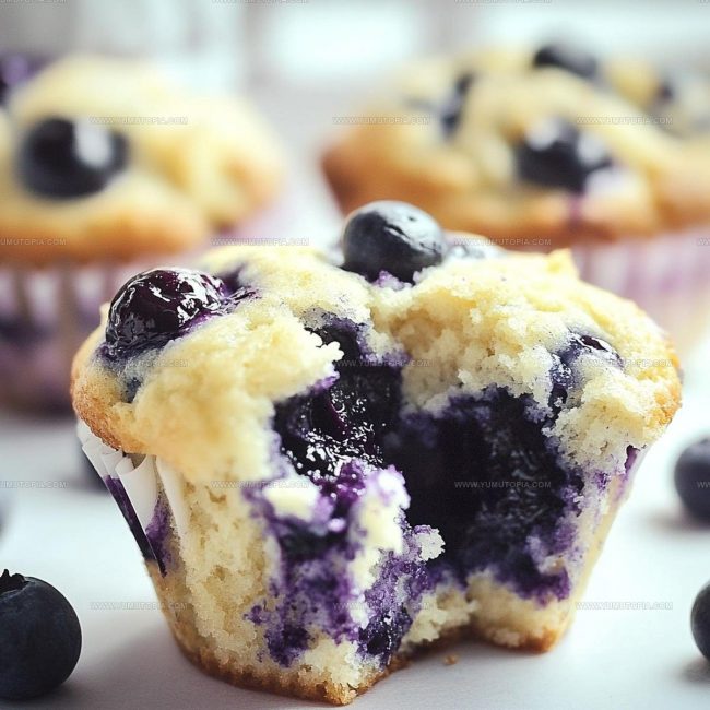 Blueberry Cream Cheese Muffin Preparation