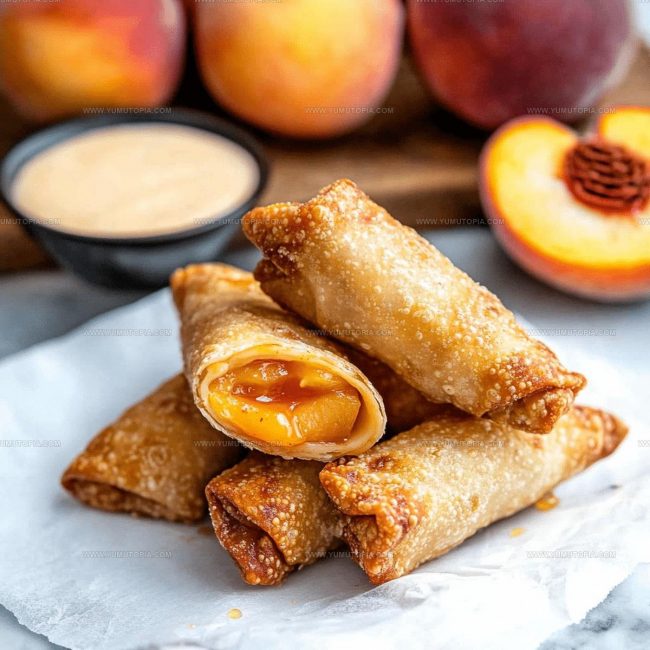 How to Make Peach Cobbler Egg Rolls