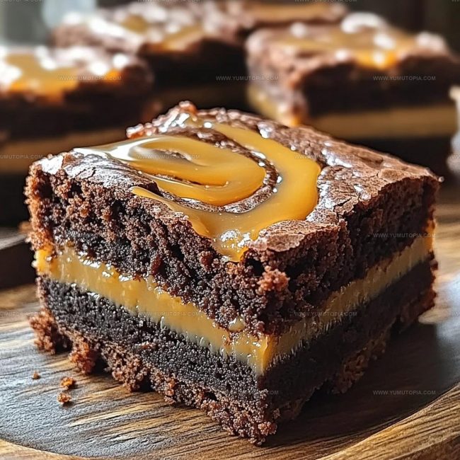 Baking Instructions for Caramel Swirl Brownies