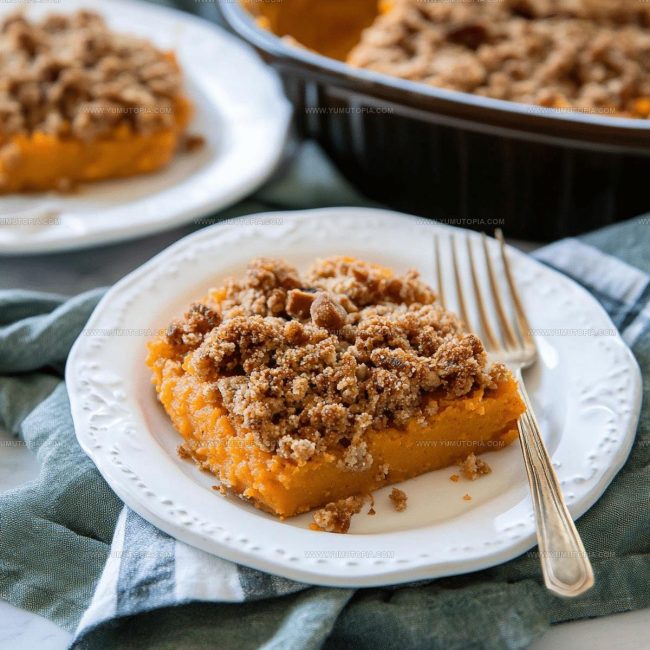 Notes For Best Results With Sweet Potato Pie And Crumble Topping