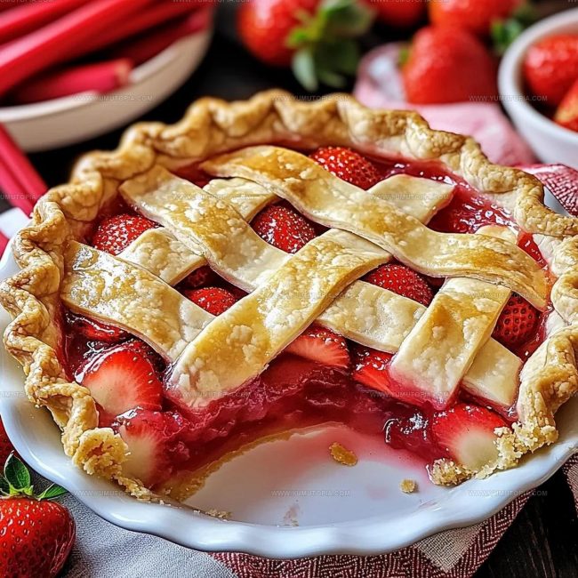 Cooking Method for Strawberry Rhubarb Pie