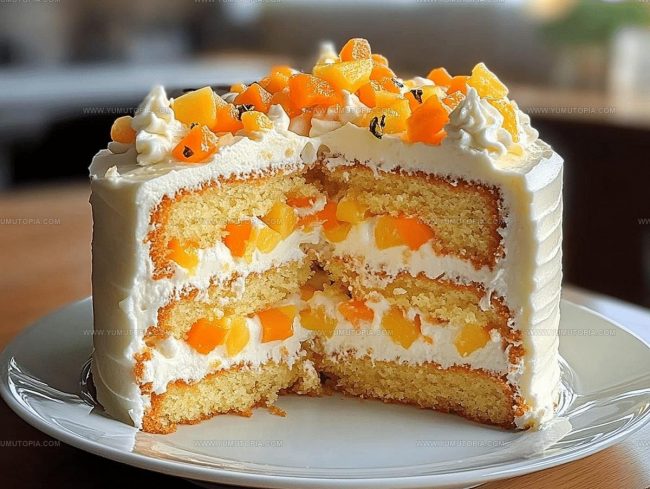 Cooking Method for Pineapple Carrot Cream Cake