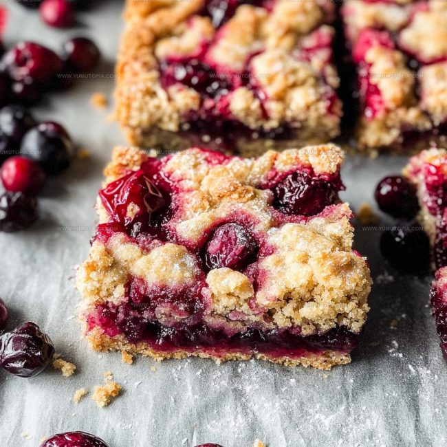 How Cranberry Shortbread Bars Are Baked