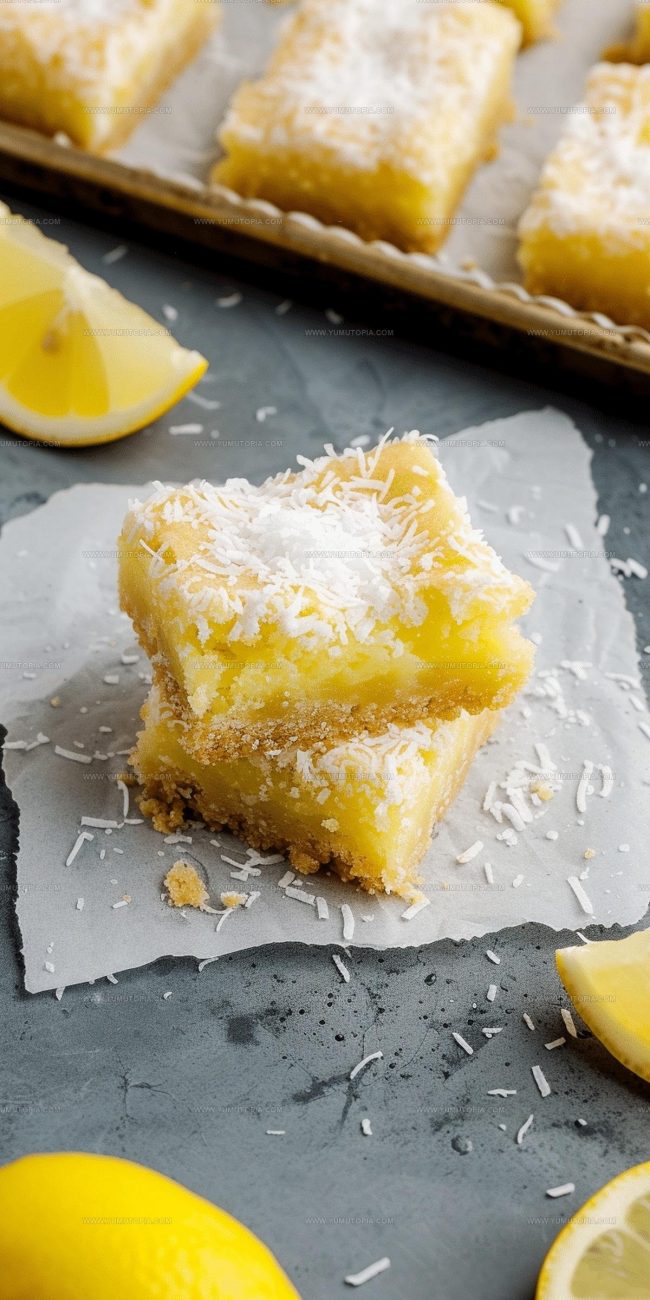 Making Coconut Lemon Bars From Start To Finish