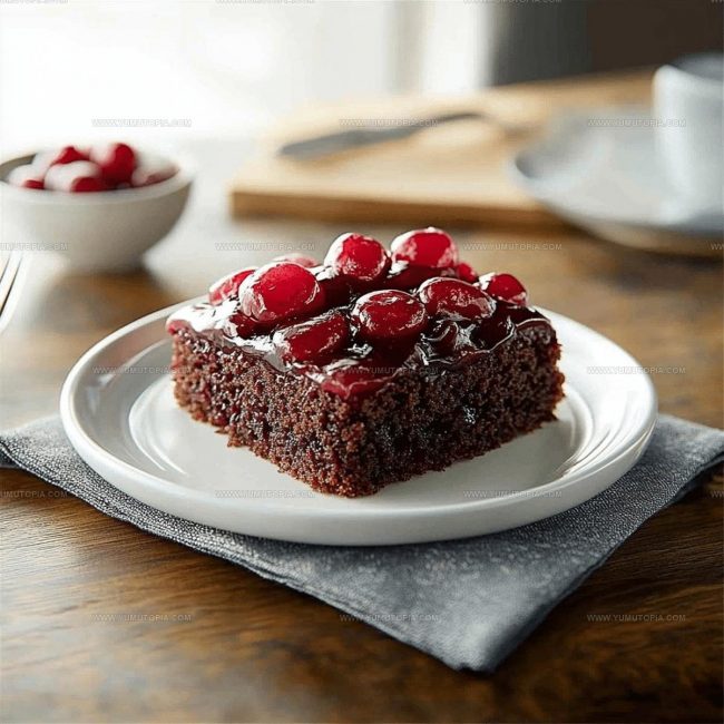 What Makes Upside Down Chocolate Cake So Dramatic