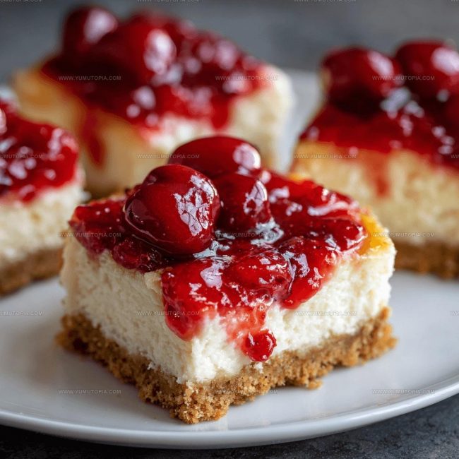 Directions for Cherry Cheesecake Bars